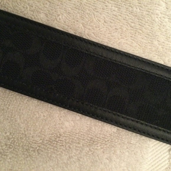 NWOT! Coach Jacquard Genuine Leather Belt - Picture 5 of 11